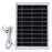 8W Monocrystalline Silicon Solar Panel for Outdoor Security Camera Charger with U-shaped Interface - White - 1