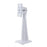 Solar Panel for Arlo Pro 4  /  Ultra 2  /  Pro 3  /  Ultra  /  Pro 5S Surveillance Camera Charger with Magnetic 3 Pin Interface - White - 5