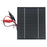 3.5W 5V Solar Panel Charger with Dual Clips Portable Outdoor Power Supply for Electronic Devices - 1