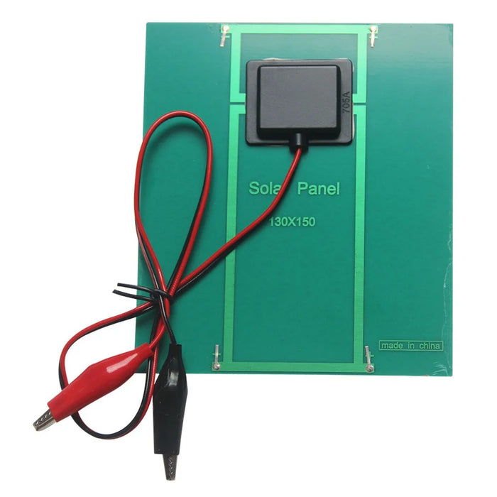 3.5W 5V Solar Panel Charger with Dual Clips Portable Outdoor Power Supply for Electronic Devices - 2