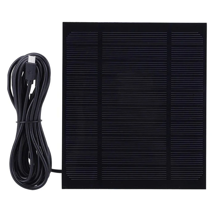 3.5W 5V Solar Panel Charger with 3m Cable for Electronic Devices High Efficiency Portable Outdoor Power Supply - Micro Port - 1
