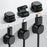 AHASTYLE WG178 6Pcs Mechanical Keycap Design Cable Management Organizer Adhesive Silicone Wire Clips - Black - 1