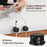 AHASTYLE WG178 6Pcs Mechanical Keycap Design Cable Management Organizer Adhesive Silicone Wire Clips - Black - 4