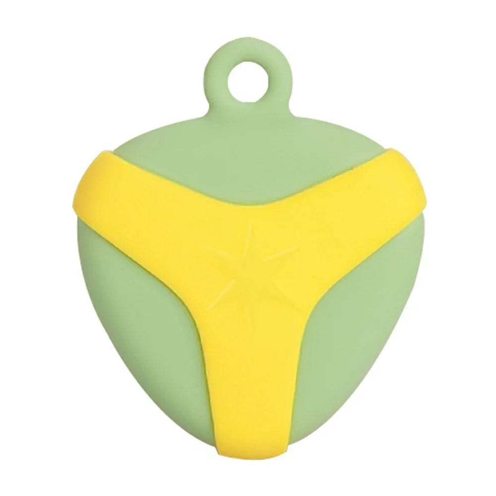 For Huawei Tag Tracker Silicone Case Waterproof Anti Drop Protective Cover with Hanging Buckle - Green  /  Yellow - 1