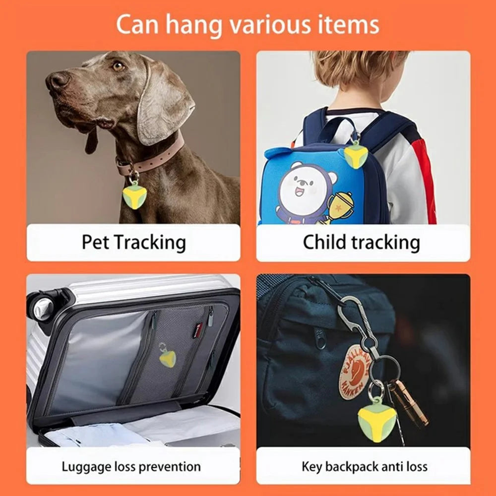 For Huawei Tag Tracker Silicone Case Waterproof Anti Drop Protective Cover with Hanging Buckle - Green  /  Yellow - 4