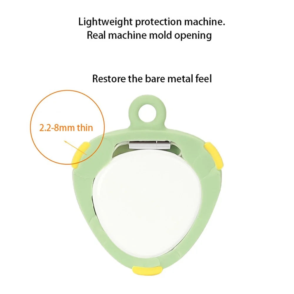 For Huawei Tag Tracker Silicone Case Waterproof Anti Drop Protective Cover with Hanging Buckle - Green  /  Yellow - 7