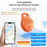JHX05 IP65 Waterproof Multi User Item Keychain Tracker 7-Day Movement History Finder for iOS / Android - White - 3