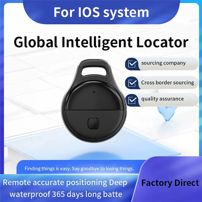 JHX05 IP65 Waterproof Multi User Item Keychain Tracker 7-Day Movement History Finder for iOS / Android - White - 7