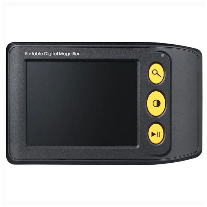 YS008 3.5 Inch Electronic Visual Aid 2-25X Magnifier for Low Vision Reading Newspaper Books - Black - 2