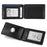 For Apple AirTag Protector RFID Blocking Wallet 9 Card Slots 2 ID Windows Leather Card Bag - Carbon Fiber Texture - 2