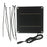 4W 12V Monocrystalline Solar Panel with DC 5521 Female Connector for Garden Light Security Camera, 150 x 150mm - 1
