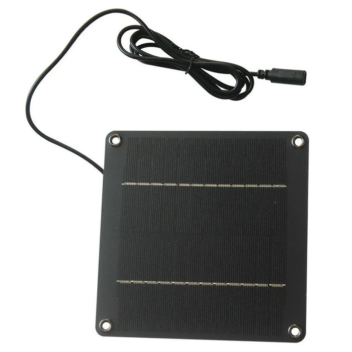4W 12V Monocrystalline Solar Panel with DC 5521 Female Connector for Garden Light Security Camera, 150 x 150mm - 3