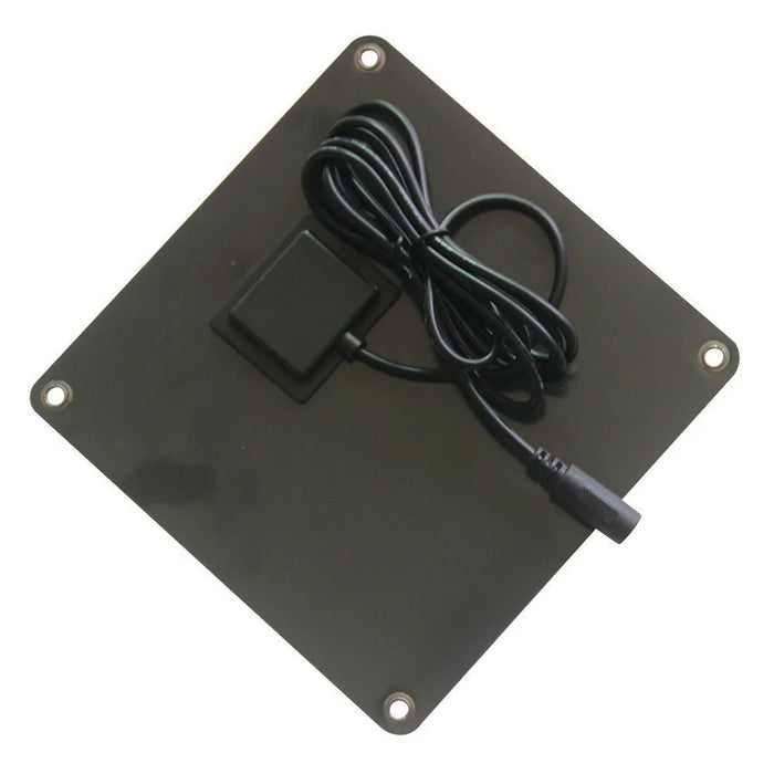 4W 12V Monocrystalline Solar Panel with DC 5521 Female Connector for Garden Light Security Camera, 150 x 150mm - 4