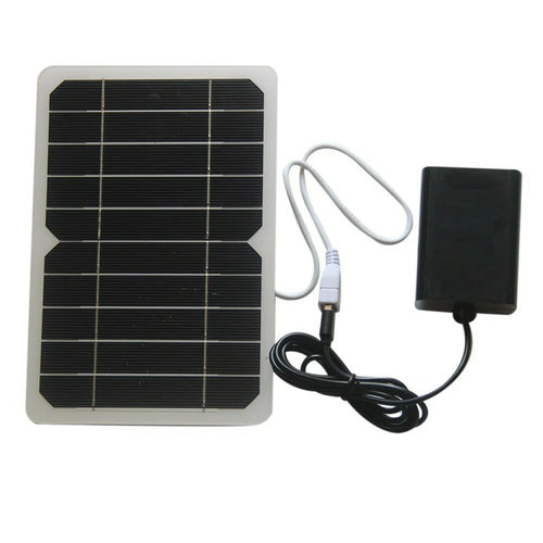 Solar Oxygen Pump Kit 5W Solar Panel with Oxygenator for Fish Tank Solar Powered Oxygen Aerator - 1