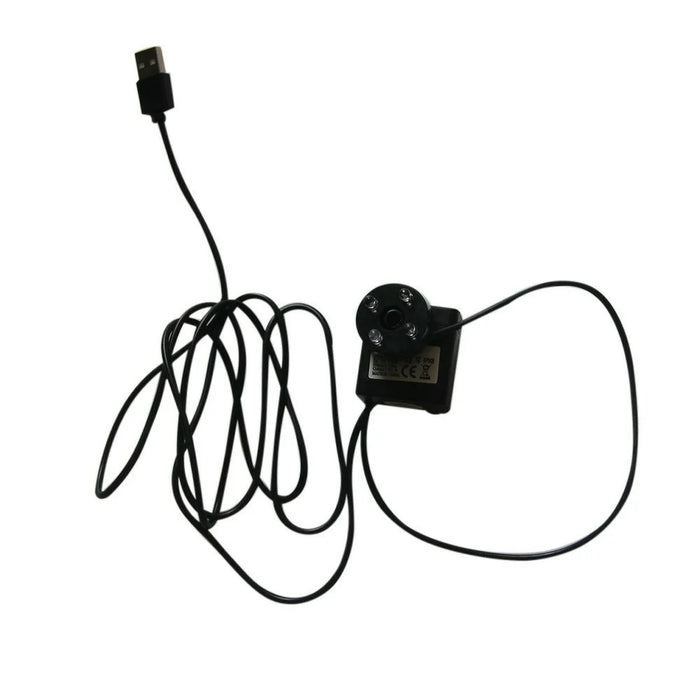 5W Solar Panel USB Output Portable Water Pump with LED Light for Outdoor Fountain Small Pond - 4