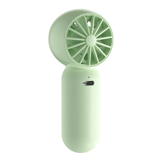 USAMS ZB354 Mini Pocket Fan Portable USB Rechargeable 3 Speed Settings Handheld Cooling Fan - Green - 2