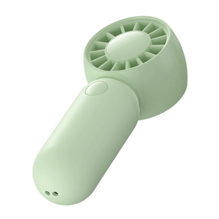 USAMS ZB354 Mini Pocket Fan Portable USB Rechargeable 3 Speed Settings Handheld Cooling Fan - Green - 4