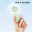 USAMS ZB354 Mini Pocket Fan Portable USB Rechargeable 3 Speed Settings Handheld Cooling Fan - Green - 6