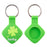 For Apple AirTag Tracker Silicone Protective Case Creative Cute Design Scratch Resistant - Green Clover - 1