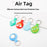 For Apple AirTag Tracker Silicone Protective Case Creative Cute Design Scratch Resistant - Green Clover - 2
