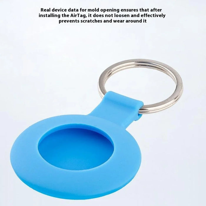 For Apple AirTag Tracker Silicone Protective Case Creative Cute Design Scratch Resistant - Green Clover - 4