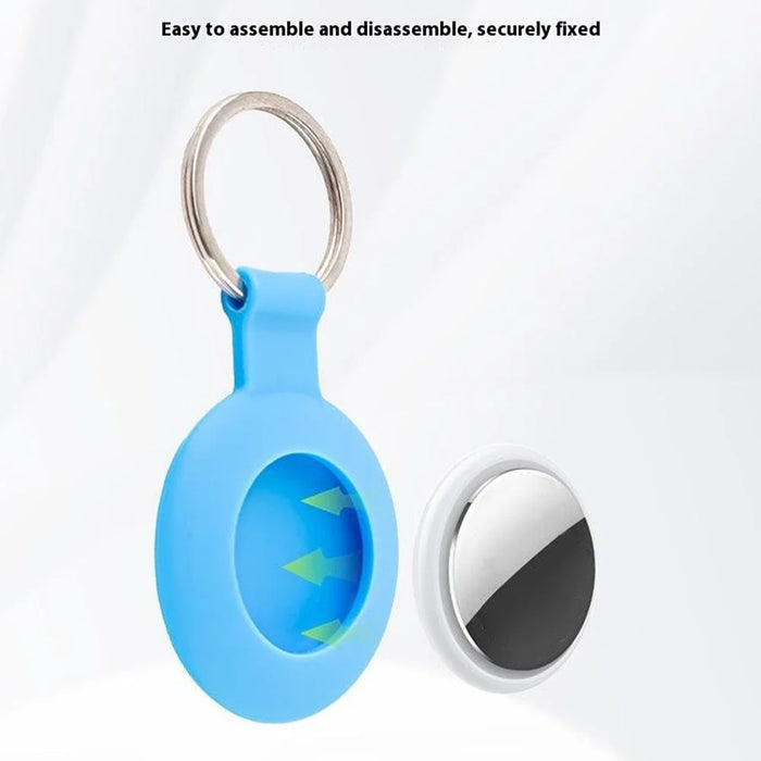 For Apple AirTag Tracker Silicone Protective Case Creative Cute Design Scratch Resistant - Green Clover - 5
