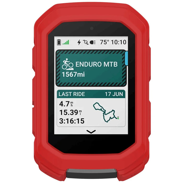 For Garmin Edge MTB Cycling Computer Protective Case Silicone Cover Bike Riding - Red - 1