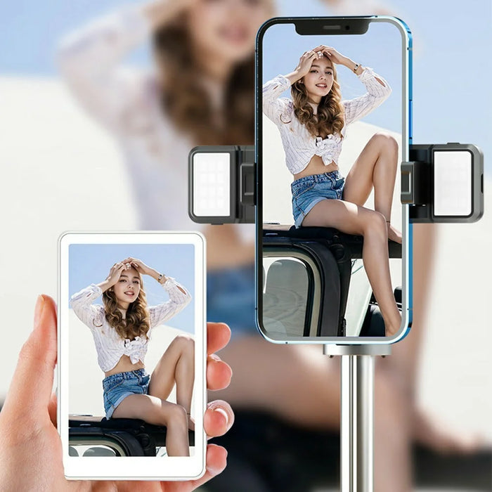 T2 Compatible with MagSafe Phone Selfie Mirroring Screen WiFi 2.4G Rear Display Screen External Audio Support - 4