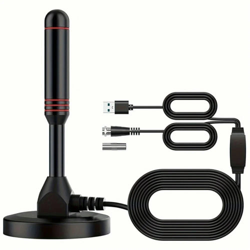 TV Antenna VHF UHF 4K High Gain Signal Receiver with Amplifier ATSC DVB-T Compatible - 1