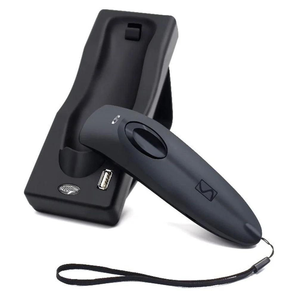 R40 Multifunctional Bluetooth-Compatible 2.4G Scanner with Base for 2D QR Code Barcode - 1