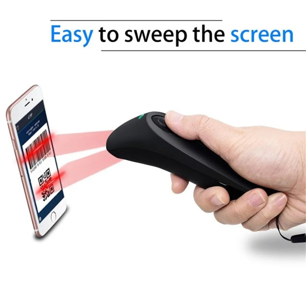 R40 Multifunctional Bluetooth-Compatible 2.4G Scanner with Base for 2D QR Code Barcode - 5