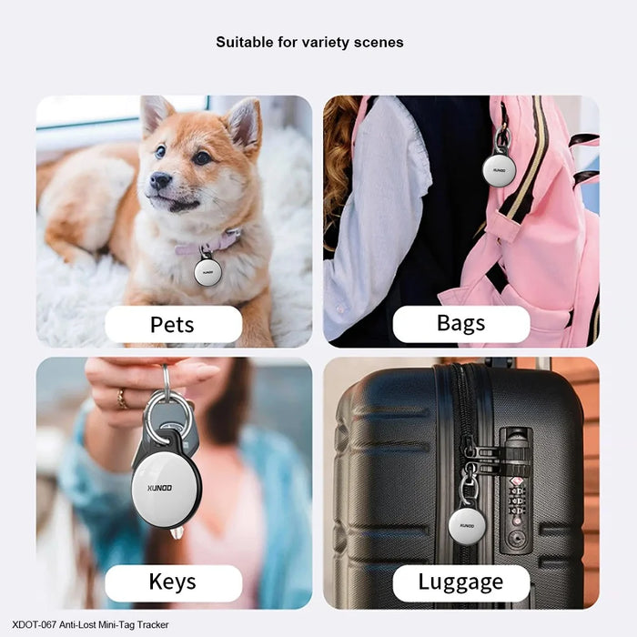 XUNDD XDOT-067 Anti Lost Mini Tag Tracker for iOS, Key Wallet Wireless Smart Finder - 4