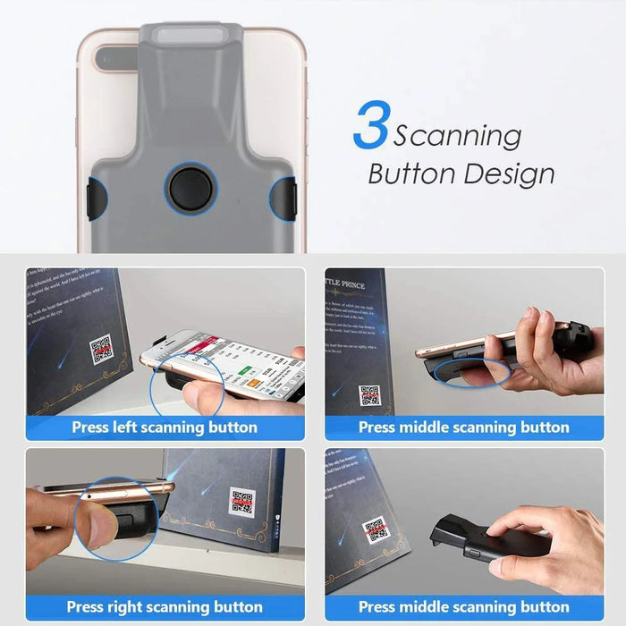 R70 Smartphone Bluetooth-Compatible Barcode Scanner Wireless Portable 2D QR Code Reader - 6