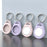AHASTYLE PT155 4Pcs Silicone Case for AirTag , Pet Collar Holder Protective Cover Holder with Keychains - Purple x 2 + Pink x 2 - 7