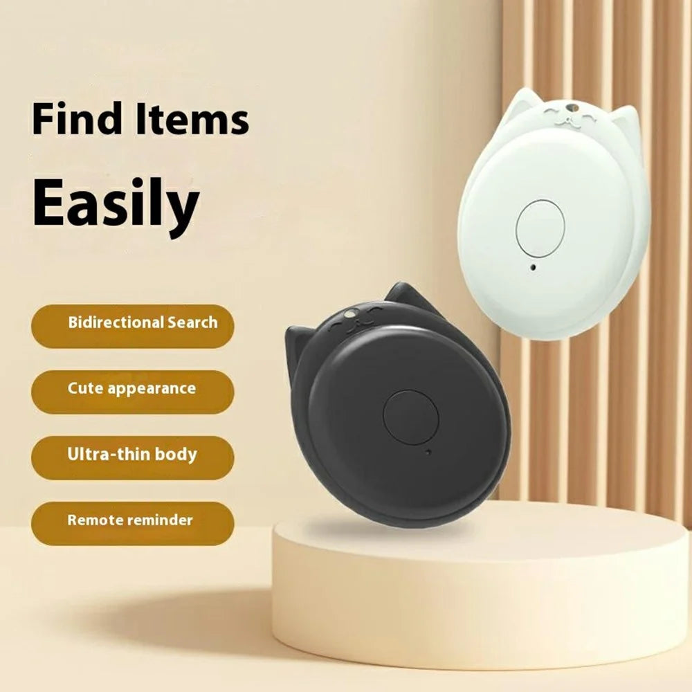 Y22 Cat Ears Design Mini Smart Bluetooth-compatible Anti-Lost Tracker APP Control Portable Locator - White - 2