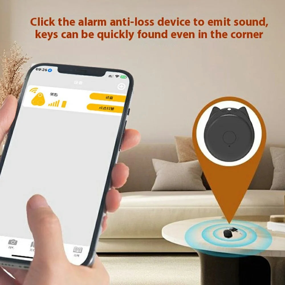 Y22 Cat Ears Design Mini Smart Bluetooth-compatible Anti-Lost Tracker APP Control Portable Locator - White - 4