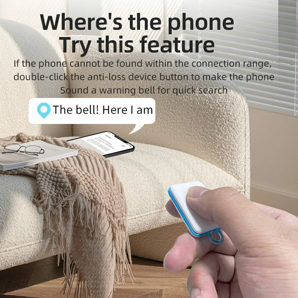 Y06 Portable Bluetooth-compatible Anti Lost Locator for iPhone  /  Android Smart Tracker App Control Remote Shutter - Pink - 4