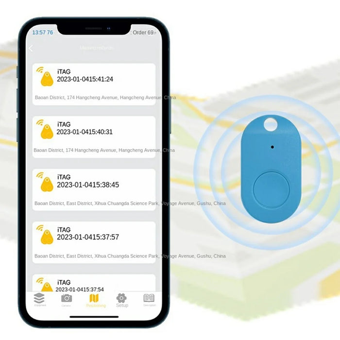 FD-03 Portable Bluetooth-compatible Anti Lost Locator Two Way Tracking Mini Smart Finder - Black - 7