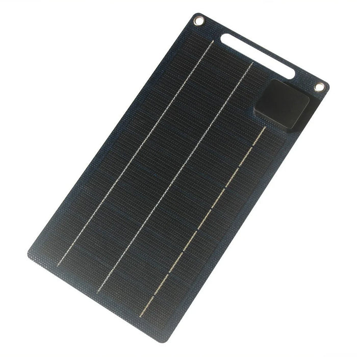 10W ETFE Flexible Solar Charging Panel with USB / Type C Output Portable Outdoor Emergency Power Supply - 1