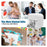 X18 Portable Inkless Thermal Printer 200DPI Bluetooth-compatible Mini Pocket Printer, Standard Version - White - 4