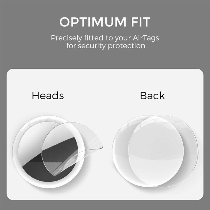 AHASTYLE WG41 4Pcs Hydrogel Screen Protector For AirTag High Definition Protective Films - 5