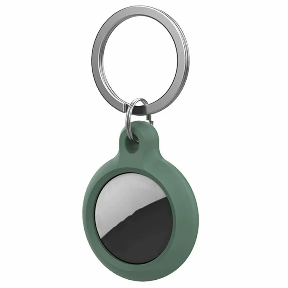 AHASTYLE PT156 For AirTag Silicone Case Anti-Scratch Smart Tracker Protective Cover - Green - 1