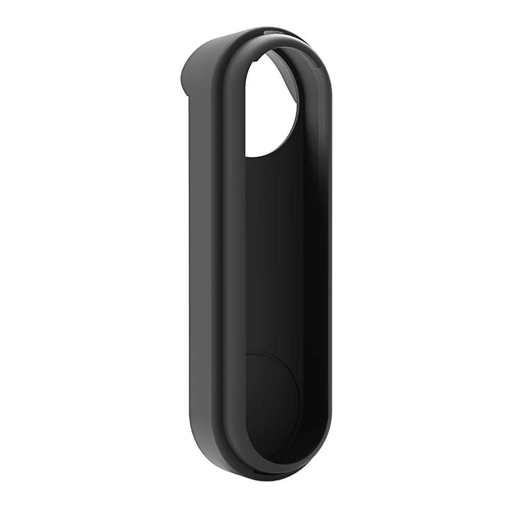For Google Nest Wireless Doorbell Silicone Case Protective Cover Slip-On Weather Resistant - Black - 4