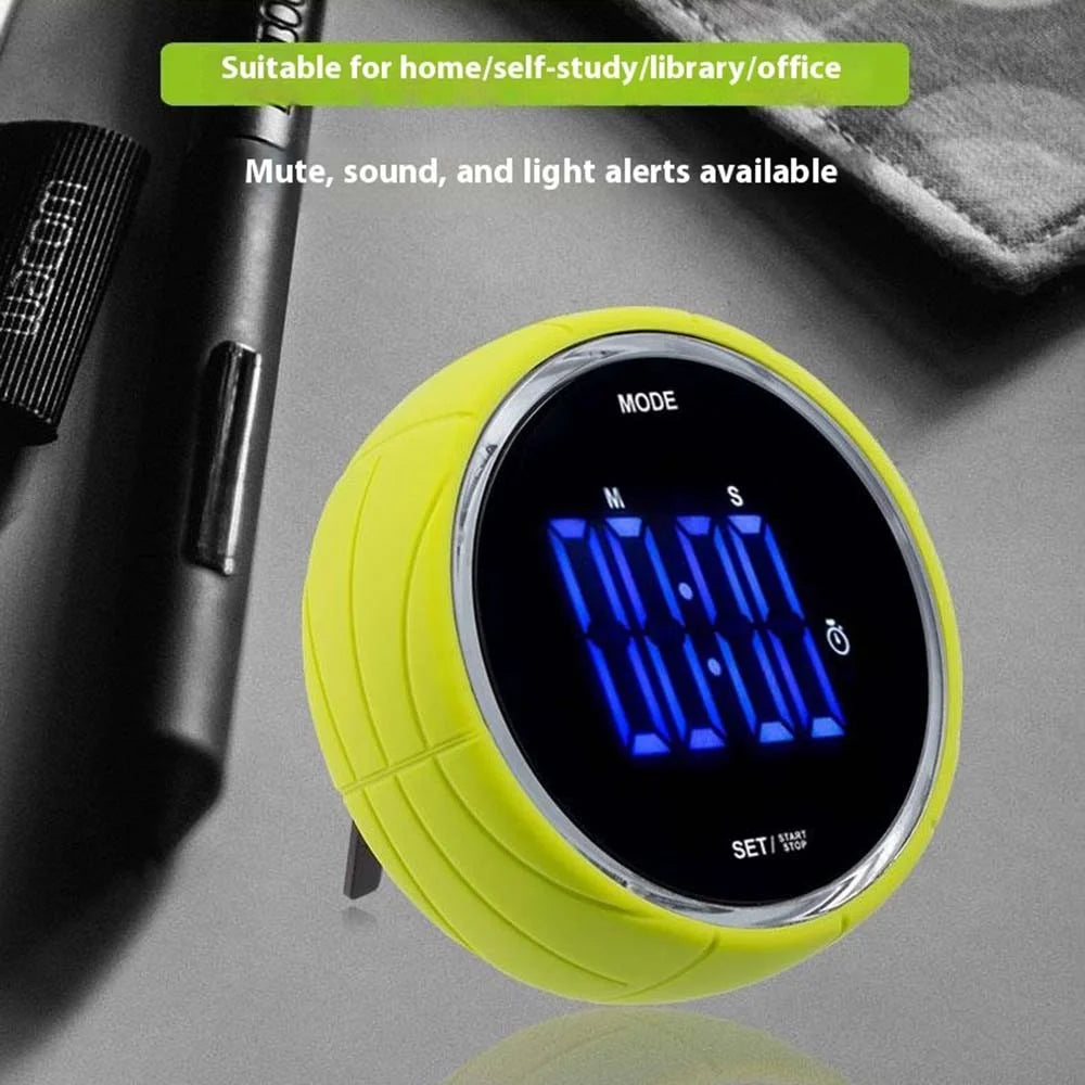 369 Kitchen Timer Digital Alarm Clock Countdown Stopwatch Time Management Tool for Home / Study / Cooking - Green - 4