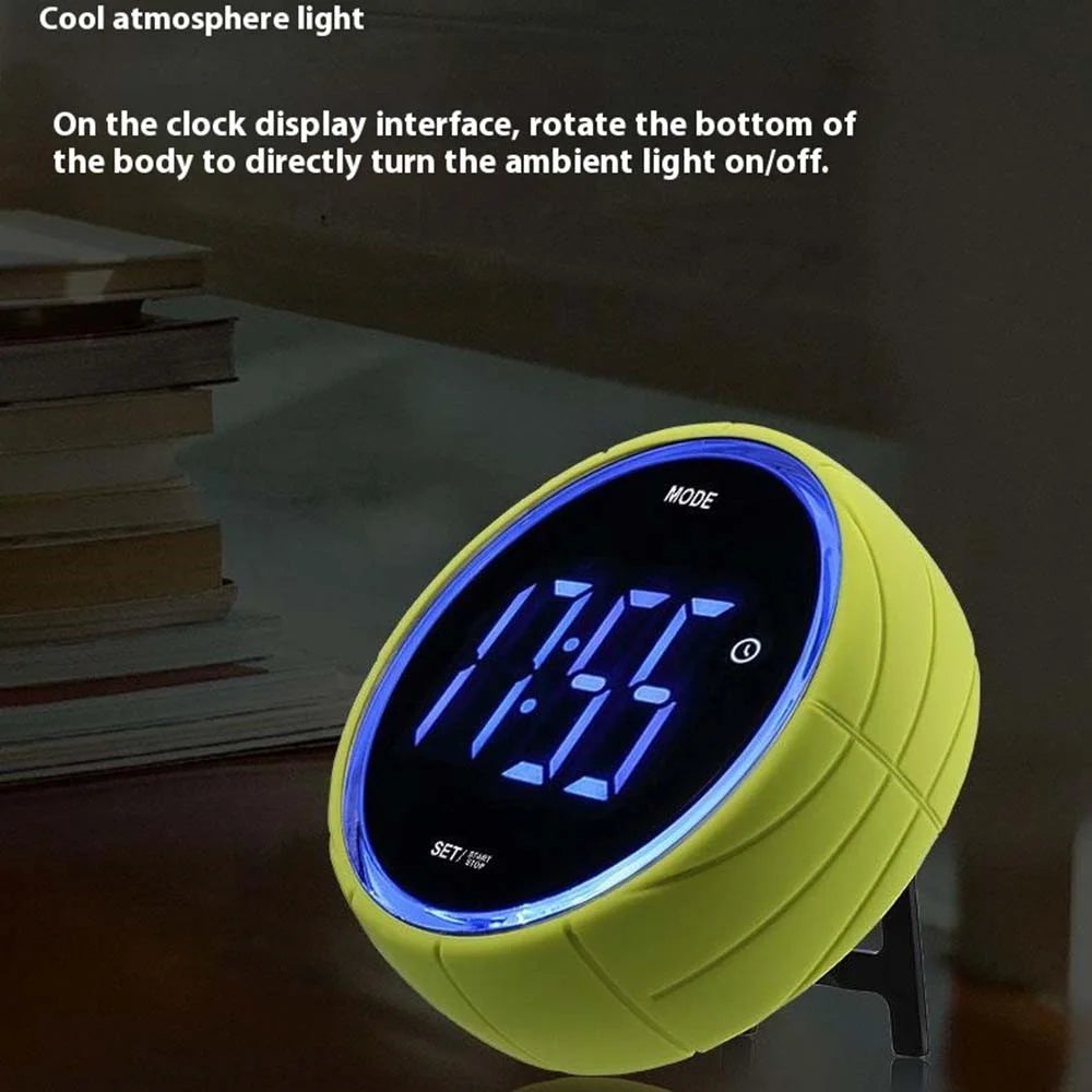 369 Kitchen Timer Digital Alarm Clock Countdown Stopwatch Time Management Tool for Home / Study / Cooking - Green - 5