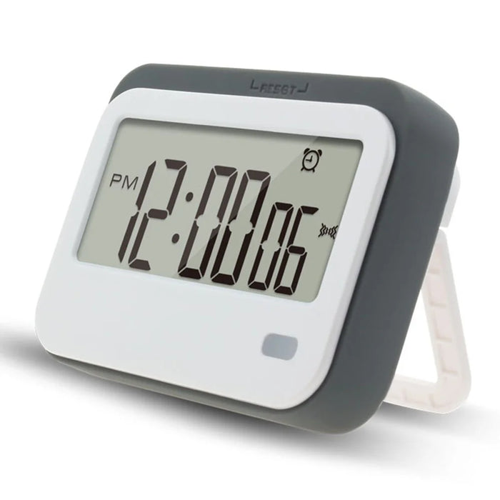 320SP Large Screen Kitchen Timer Clock Digital Alarm Stopwatch Countdown Timer with Kickstand  /  Flashing Light - Grey - 1