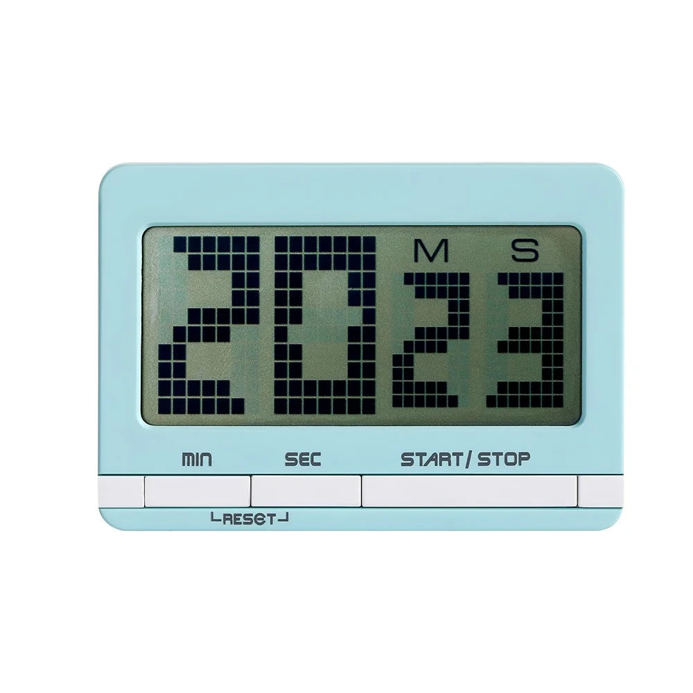 338 Large Screen Kitchen Timer Countdown Alarm Clock for Students / Cooking Time Management - Green - 2