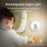 K610 Smart Motion Sensor Night Light Wireless Magnetic Round LED Lamp for Cabinet / Stairs / Hallway Wall Light - White - 5