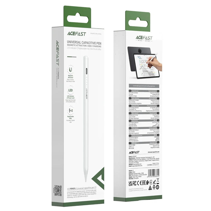 ACEFAST V1 Capacitive Pen Active Recognition Low Latency Magnetic Stylus - 7