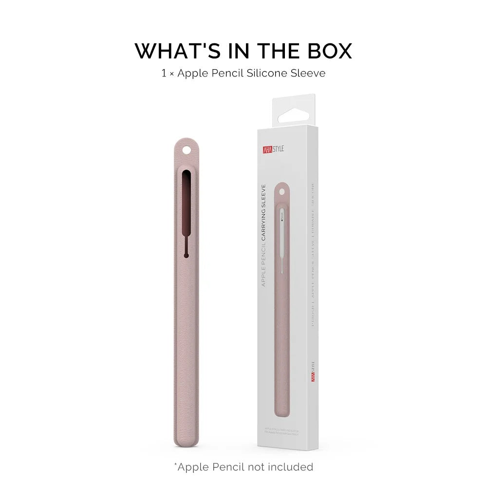 AHASTYLE PT80 Silicone Sleeve Case for Apple Pencil 3 / Pencil (USB-C) / Pencil (2nd Generation) / Pencil (1st Generation) Protective Cover - Pink - 6